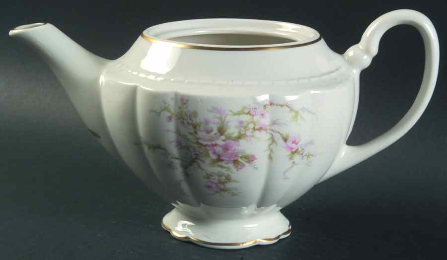 Sandra (Gold Trim) Teapot No Lid by Royal Jackson-1