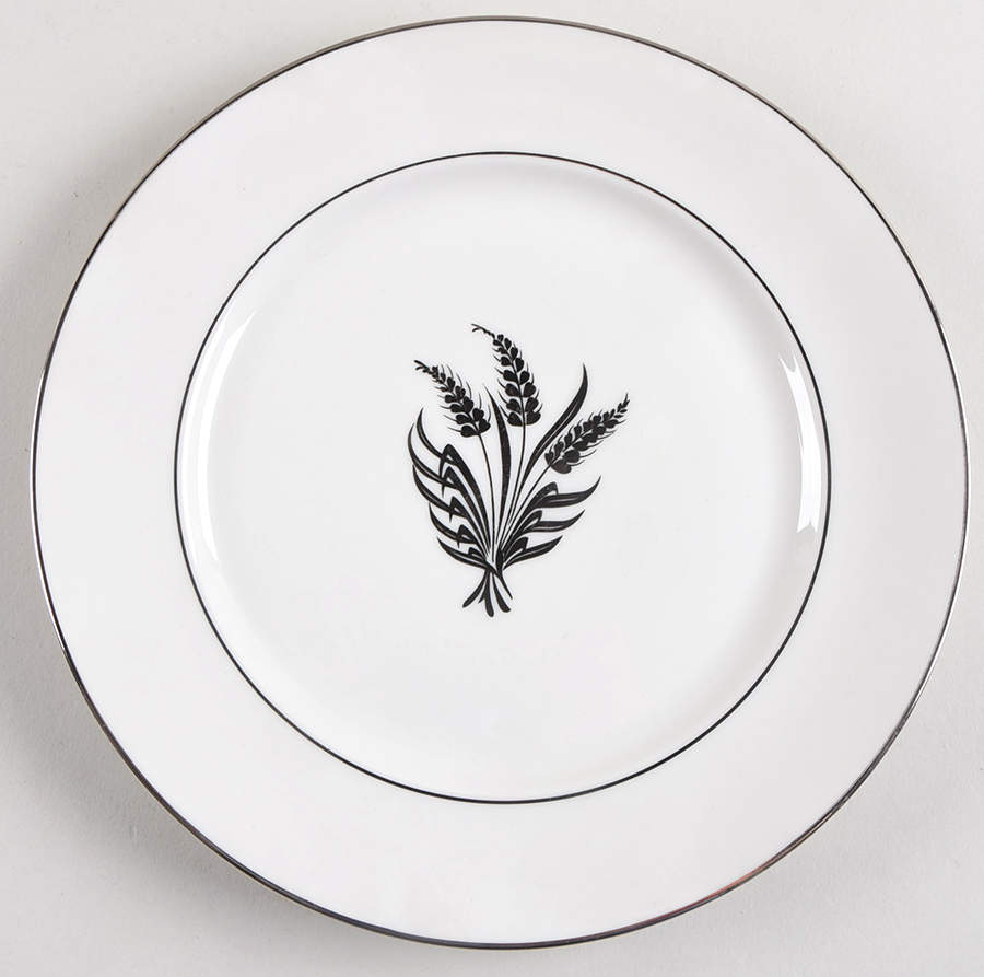 Silver Wheat White Salad Plate by Royal Jackson-1