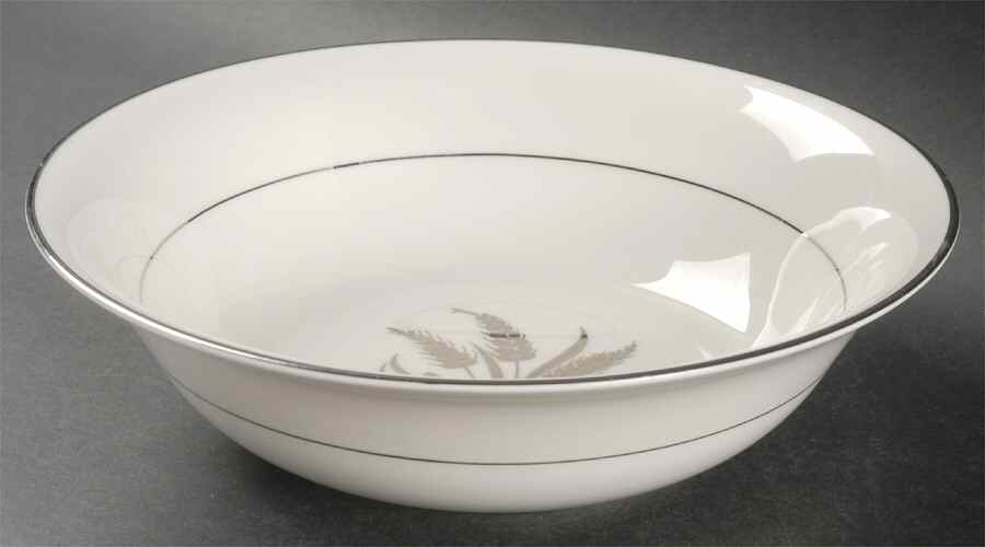 Silver Wheat White 9" Round Vegetable Bowl by Royal Jackson-1