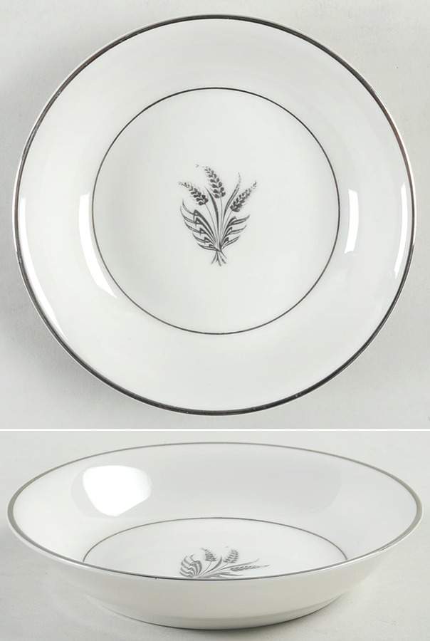 Silver Wheat White Fruit/Dessert (Sauce) Bowl by Royal Jackson-1