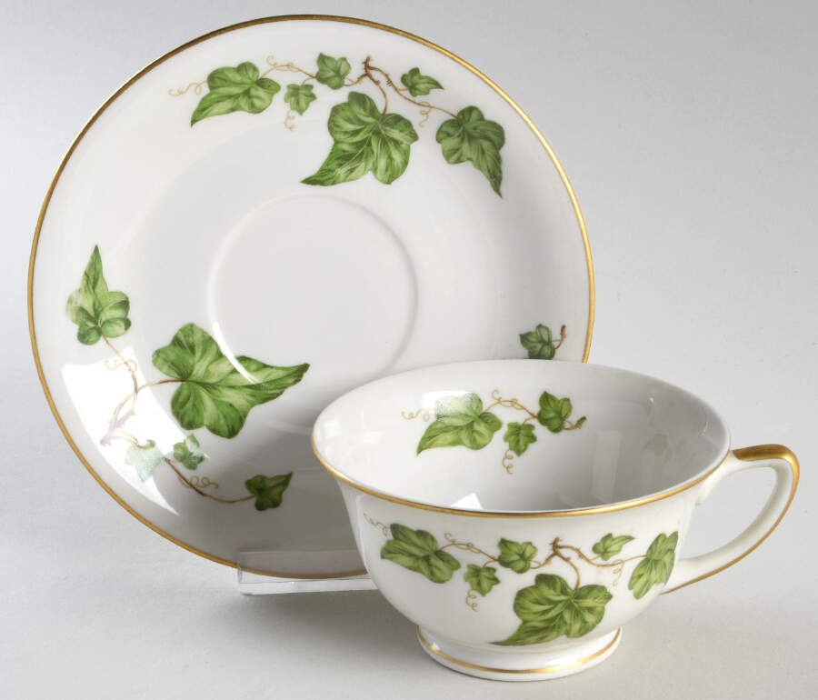 Springtime (Smooth) Footed Cup & Saucer Set by Royal Jackson-1