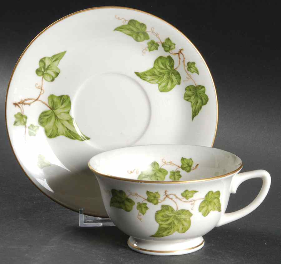 Springtime (Smooth) Footed Cup & Saucer Set by Royal Jackson-1