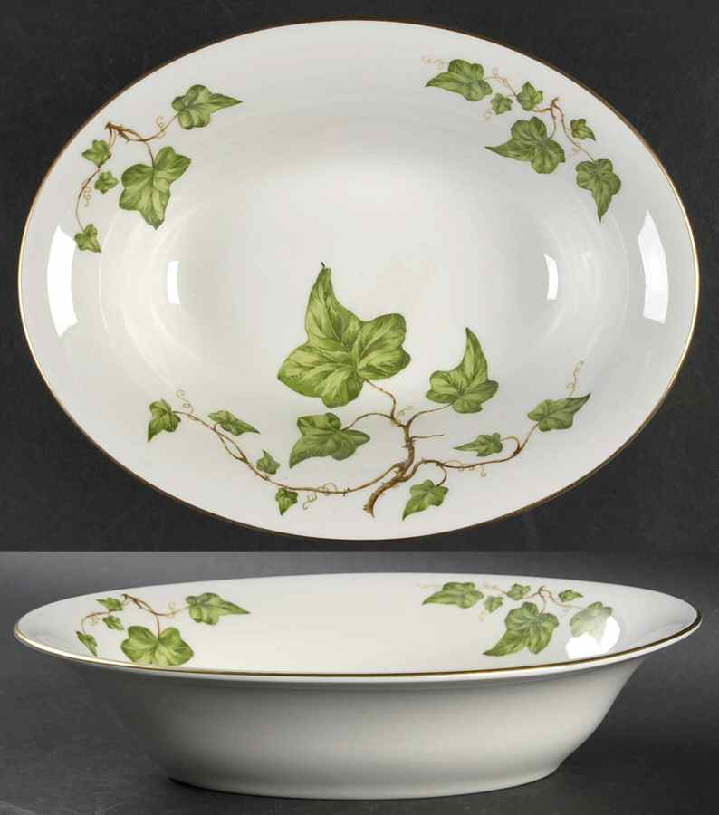 Springtime (Smooth) 10" Oval Vegetable Bowl by Royal Jackson-1