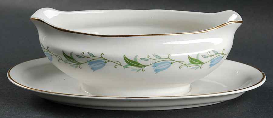 Sylvia Gravy Boat with Attached Underplate by Royal Jackson-1