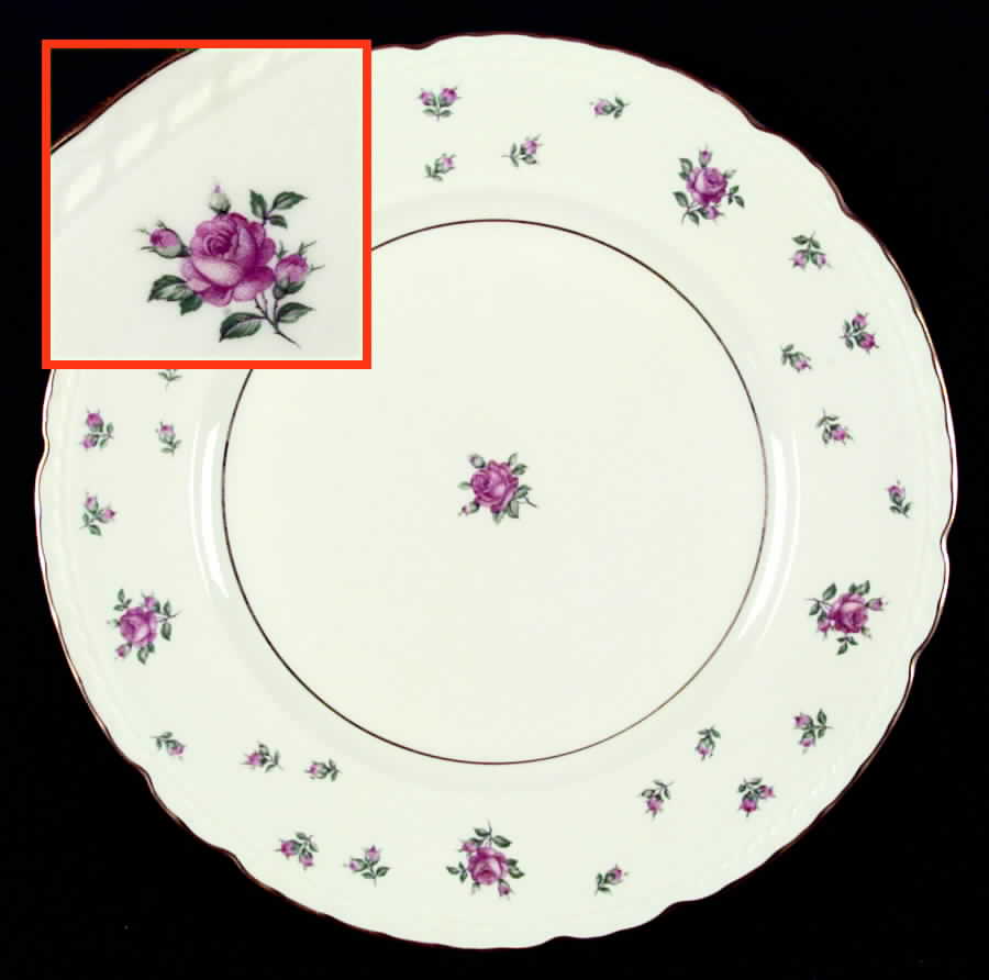 Trousseau Rose Dinner Plate by Royal Jackson-1