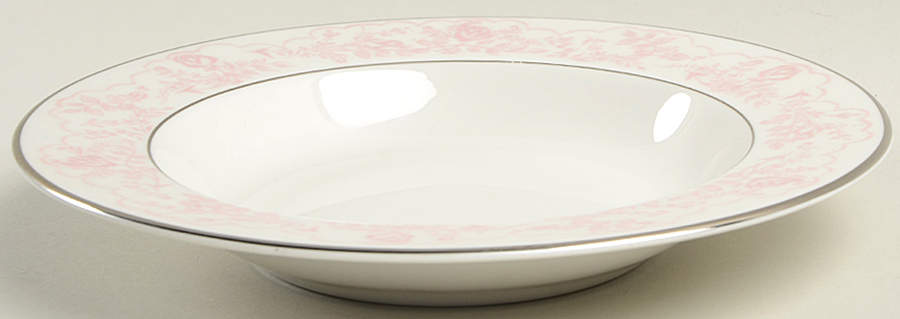 Wedding Lace Rim Soup Bowl by Royal Jackson-1