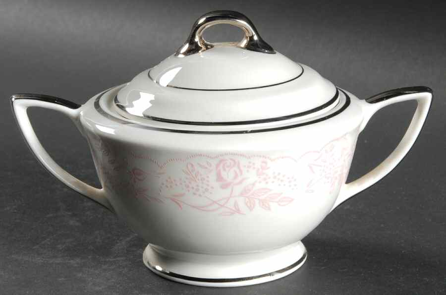 Wedding Lace Sugar Bowl & Lid by Royal Jackson-1