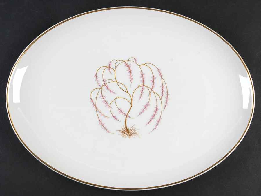 Willow Wind 13" Oval Serving Platter by Royal Jackson-1