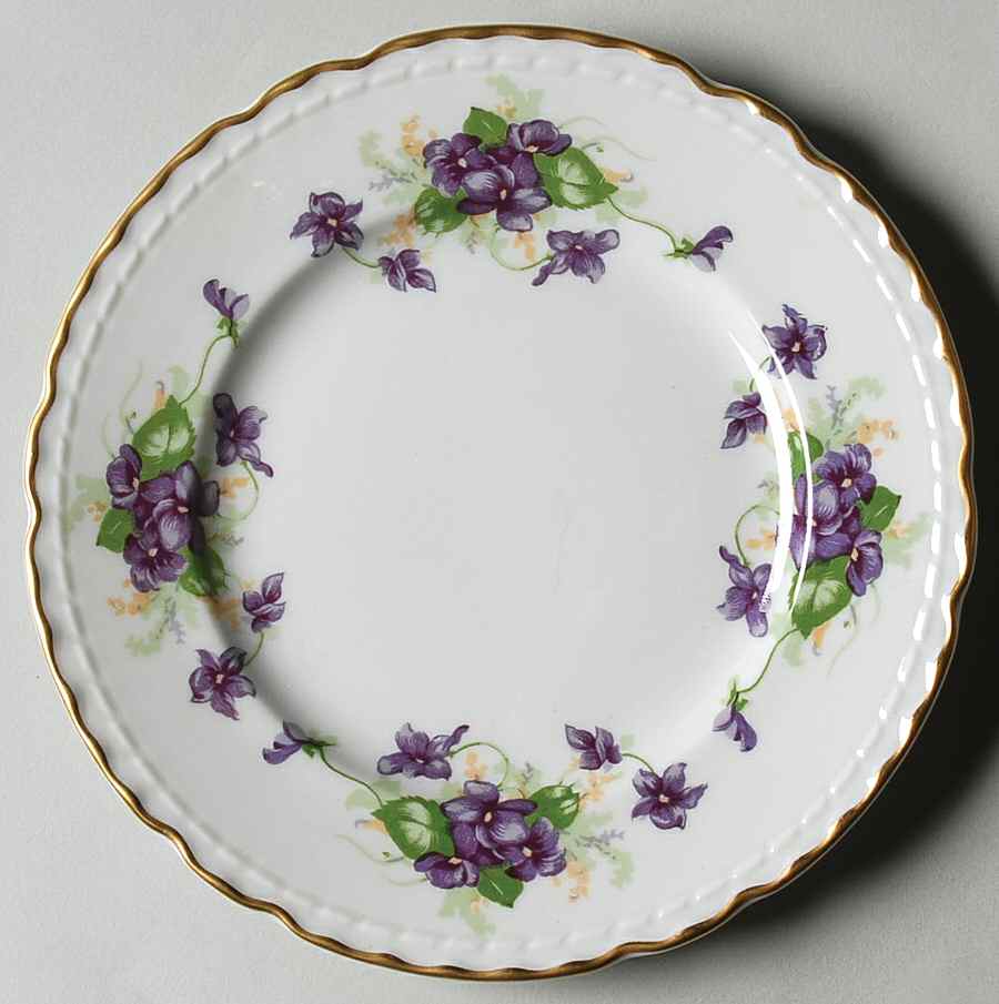 Woodland Violets Bread & Butter Plate by Royal Jackson-1