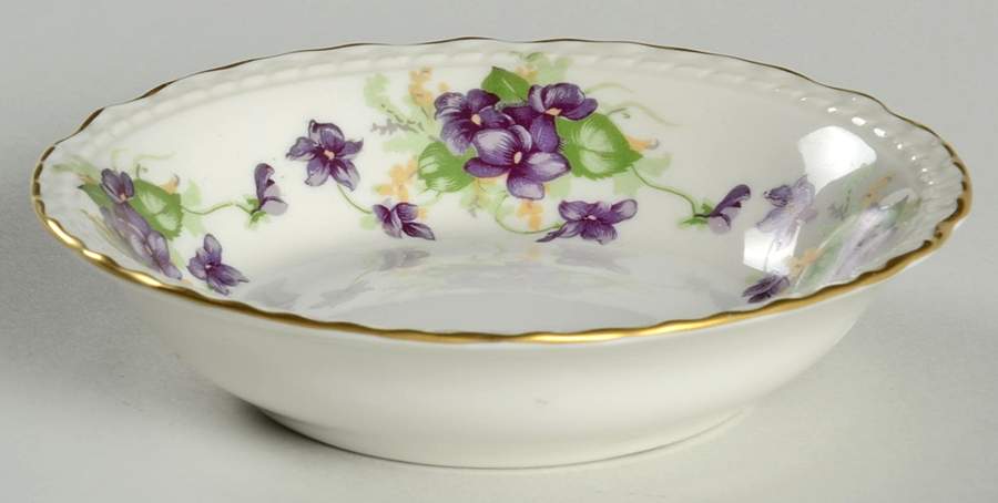 Woodland Violets Fruit/Dessert (Sauce) Bowl by Royal Jackson-1