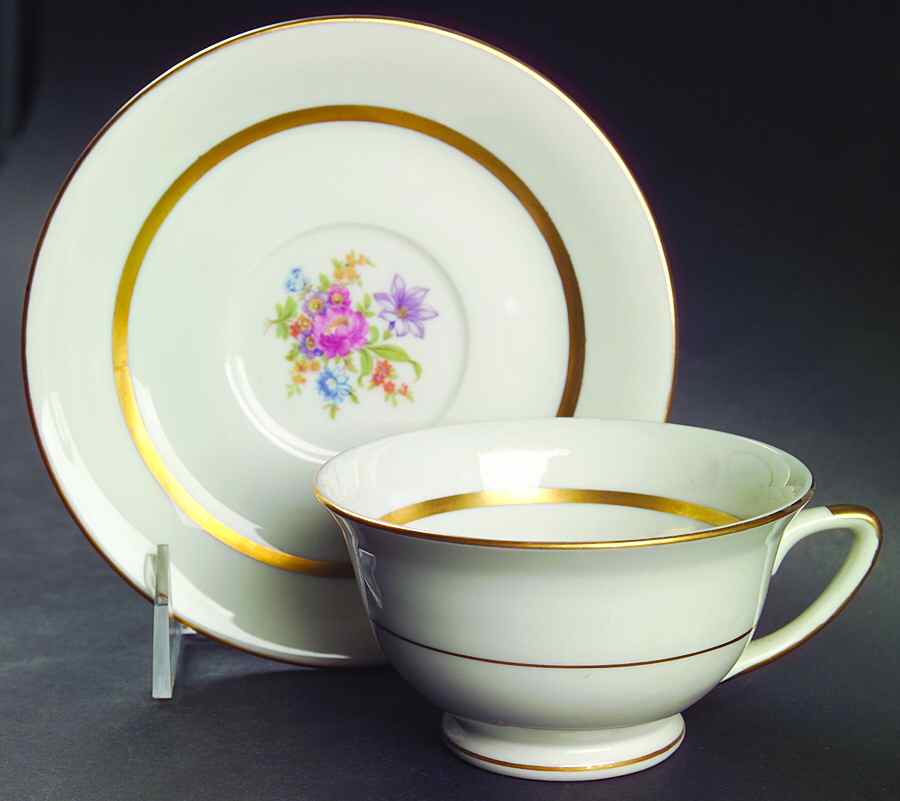 Yolanda Footed Cup & Saucer Set by Royal Jackson-1