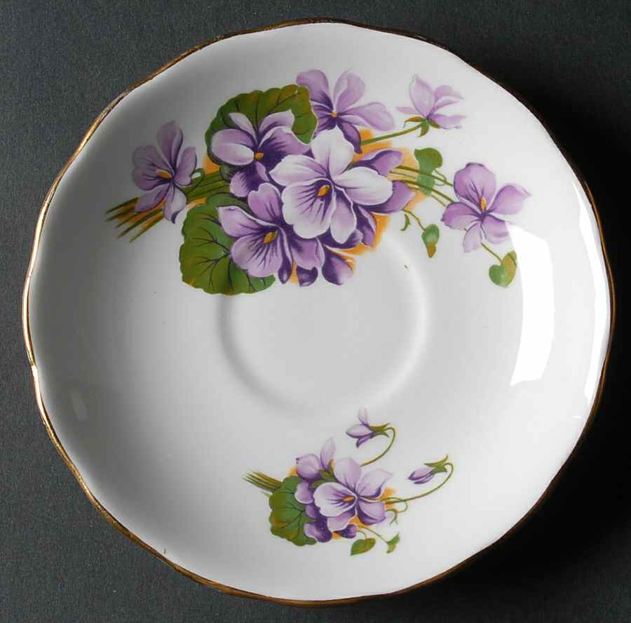 Flower Series Saucer for Footed Cup by Royal Kent (England)-1