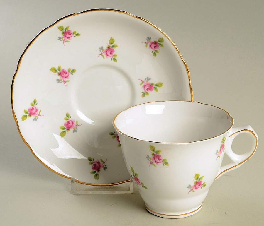 ROK2 Flat Cup & Saucer Set by Royal Kent (England)-1