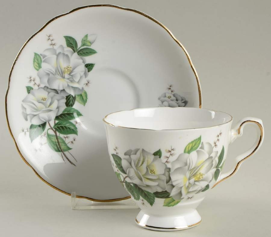 ROK3 Footed Cup & Saucer Set by Royal Kent (England)-1