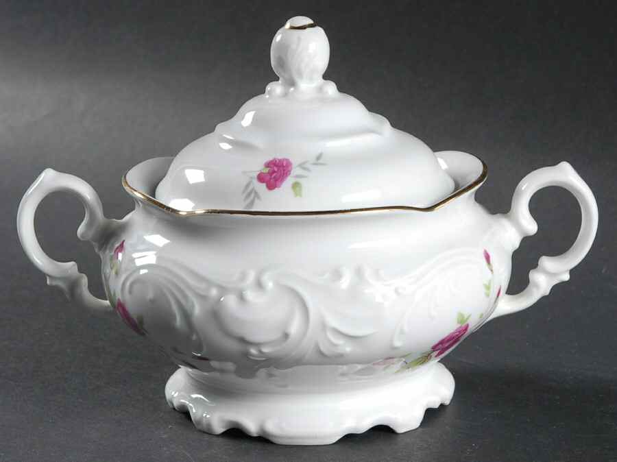 RKT15 Sugar Bowl & Lid by Royal Kent (Poland)-1