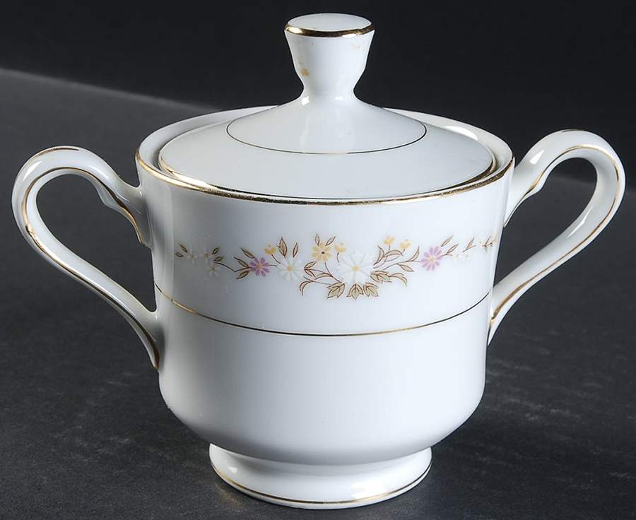 Bouquet Sugar Bowl & Lid by Royal M-Mita-1