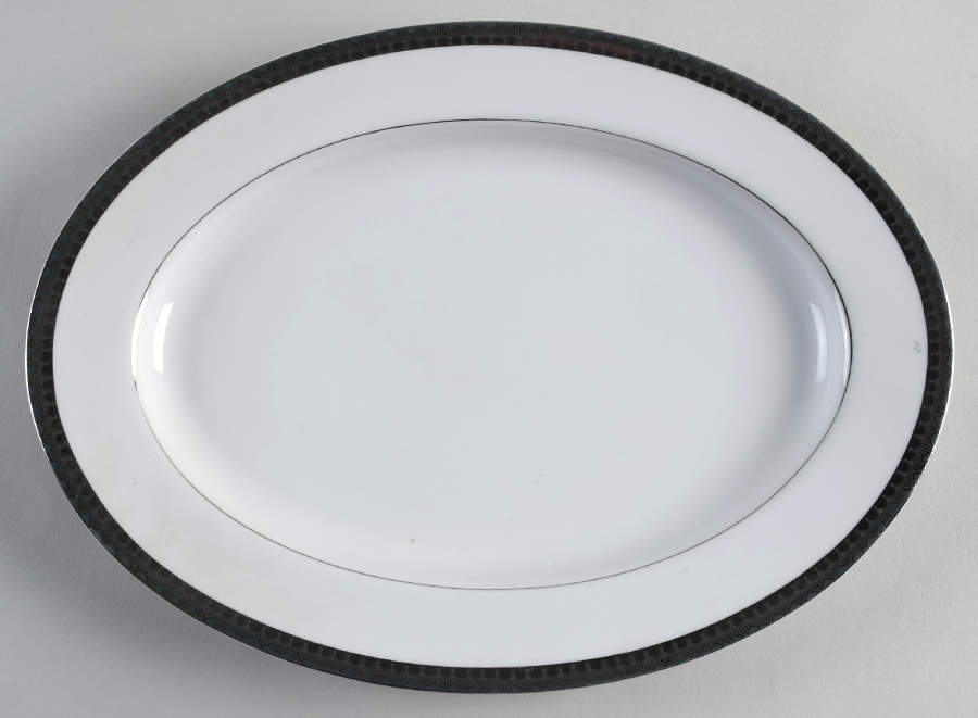 Canterbury 12" Oval Serving Platter by Royal M-Mita-1