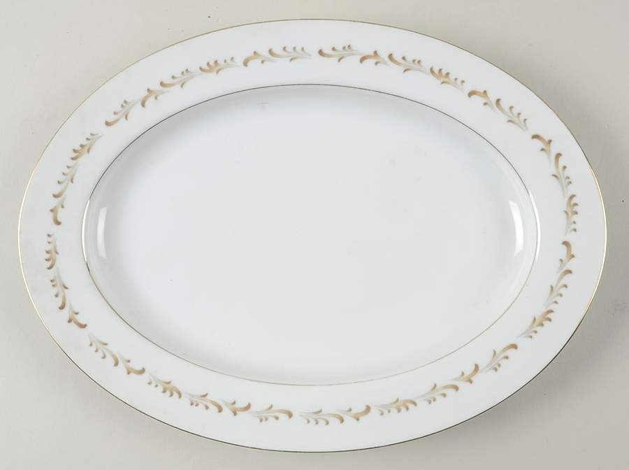 Chantilly 12" Oval Serving Platter by Royal M-Mita-1