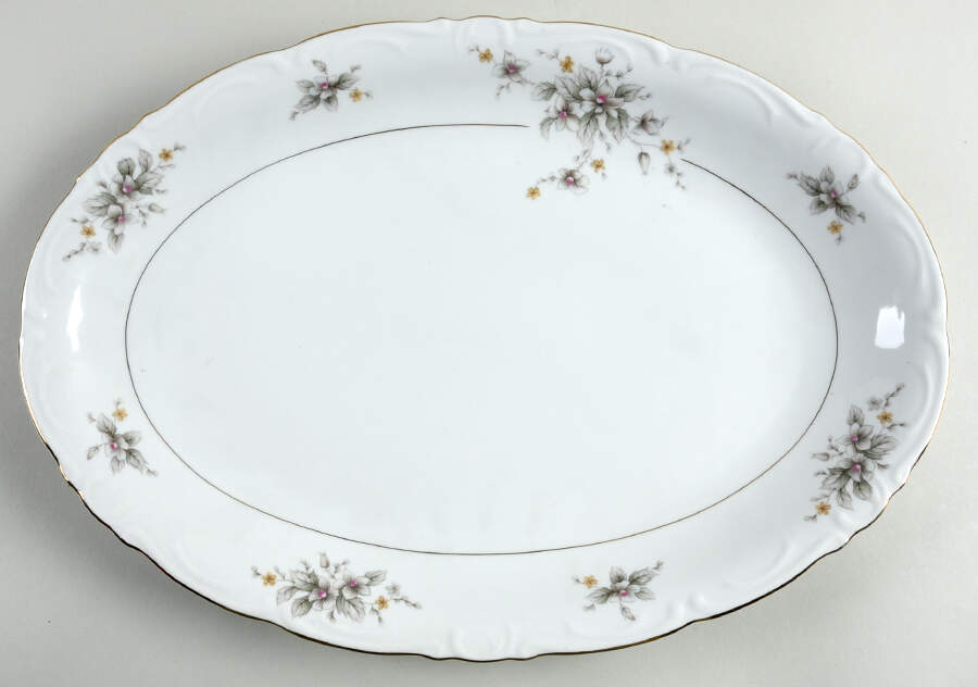 Charlotte 16" Oval Serving Platter by Royal M-Mita-1