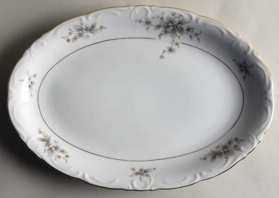 Charlotte 12" Oval Serving Platter by Royal M-Mita-1