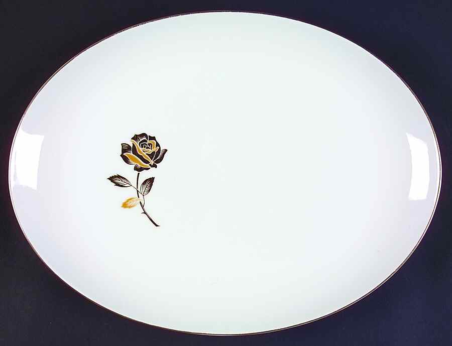 Dayna 12" Oval Serving Platter by Royal M-Mita-1