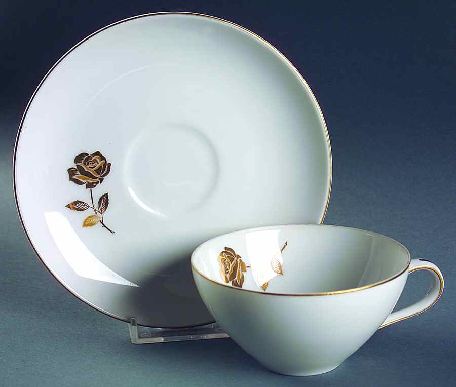 Dayna Flat Cup & Saucer Set by Royal M-Mita-1