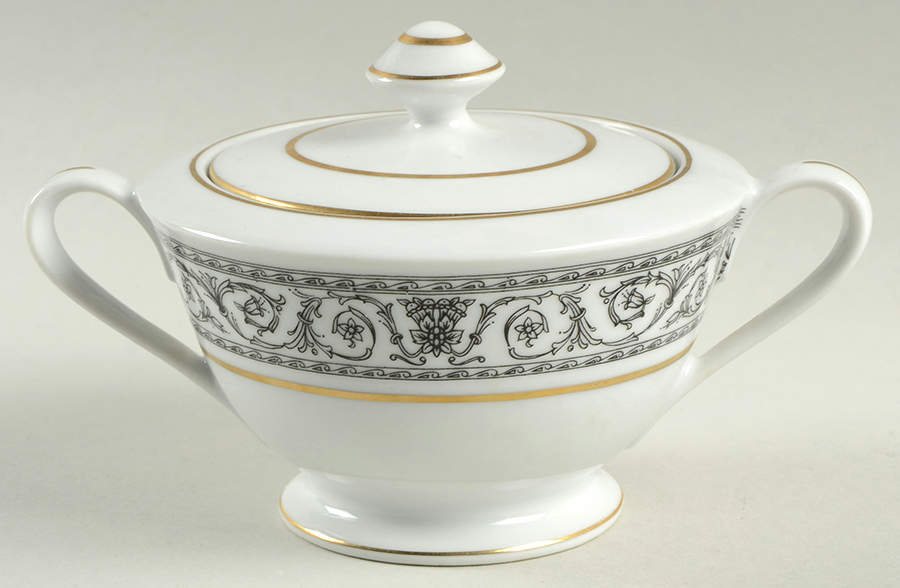 Empire Sugar Bowl & Lid by Royal M-Mita-1
