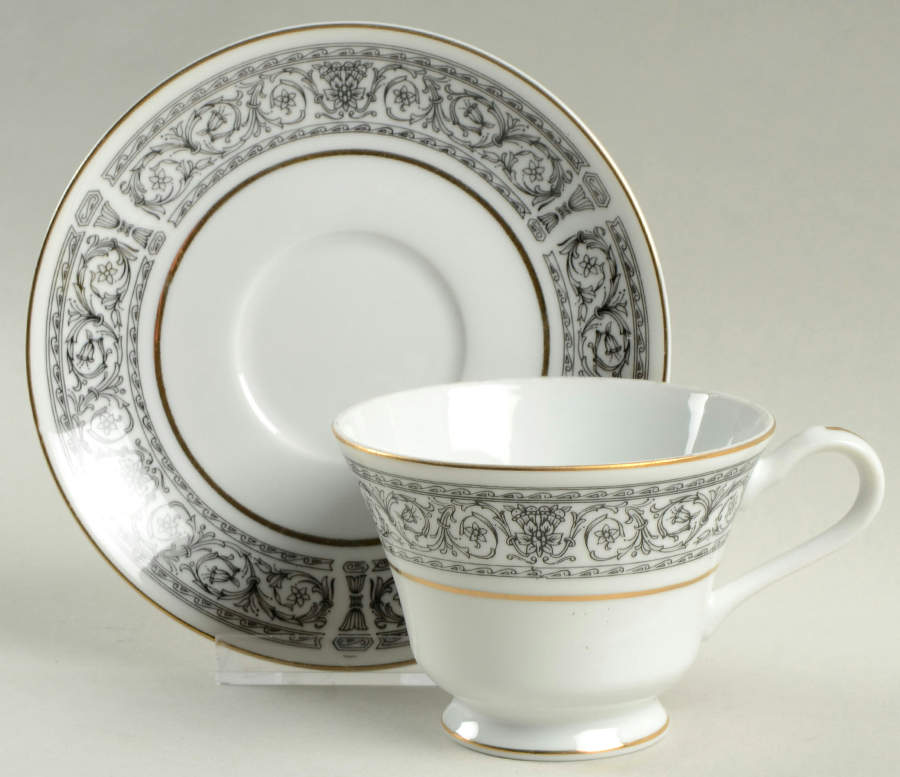 Empire Footed Cup & Saucer Set by Royal M-Mita-1