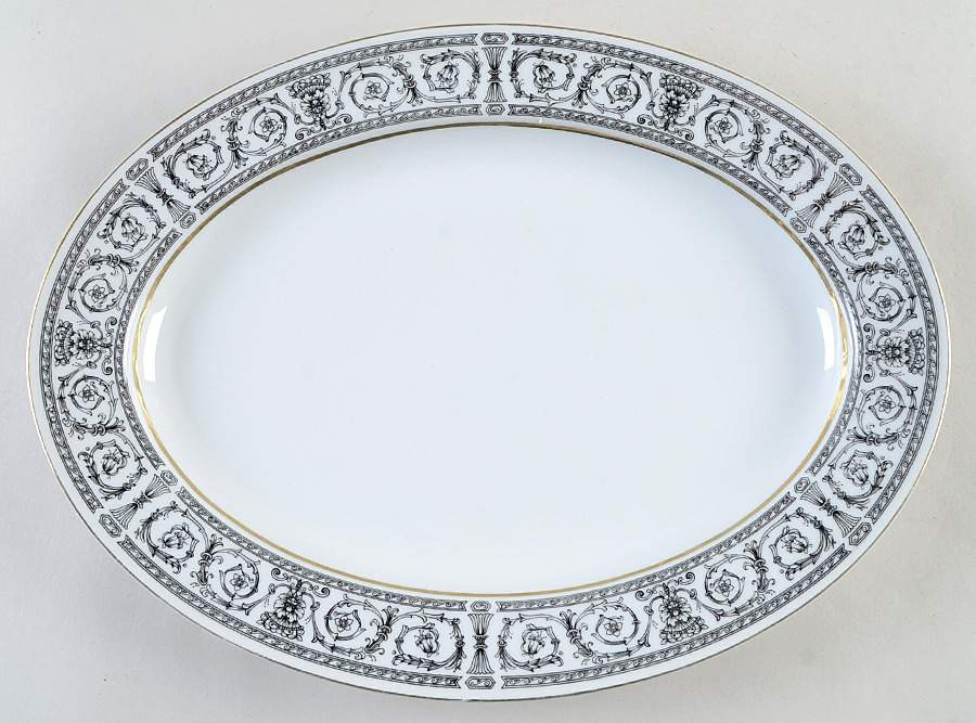 Empire 14" Oval Serving Platter by Royal M-Mita-1