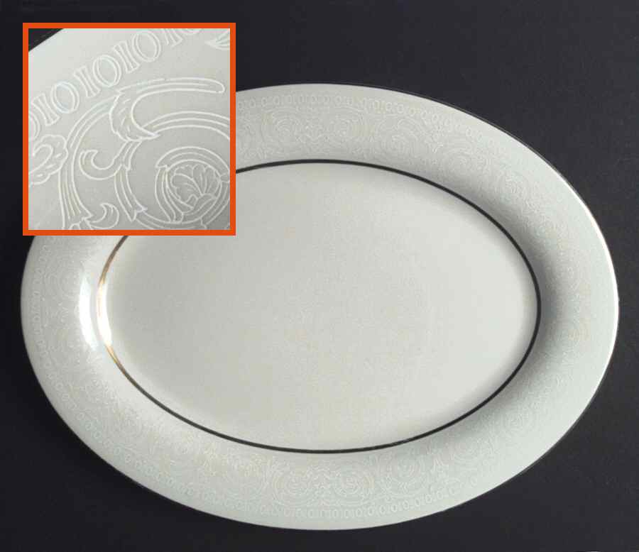 Engagement 14" Oval Serving Platter by Royal M-Mita-1
