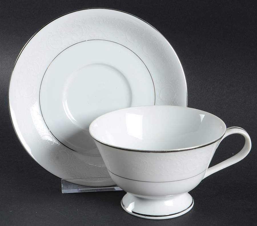 Fairfield Footed Cup & Saucer Set by Royal M-Mita-1