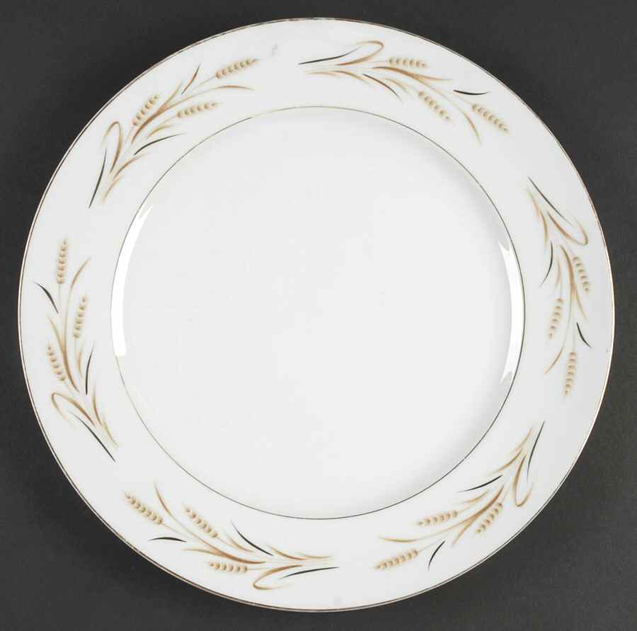 Gold Wheat 12" Chop Plate (Round Platter) by Royal M-Mita-1