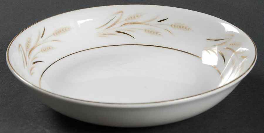 Gold Wheat Fruit/Dessert (Sauce) Bowl by Royal M-Mita-1