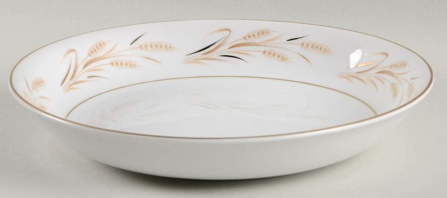 Gold Wheat Coupe Soup Bowl by Royal M-Mita-1