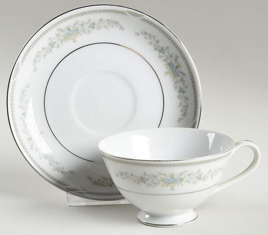 Joyce Footed Cup & Saucer Set by Royal M-Mita-1