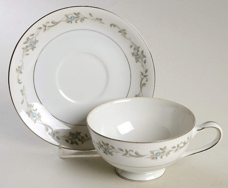 Liege Footed Cup & Saucer Set by Royal M-Mita-1