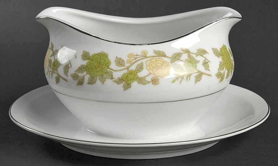 Mayfair Gravy Boat with Attached Underplate by Royal M-Mita-1