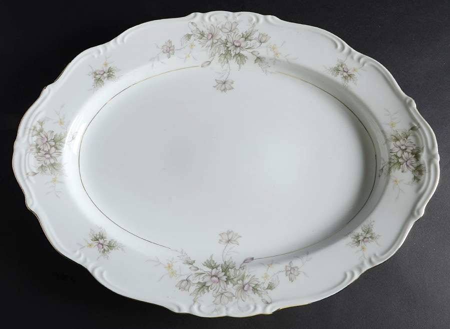 Olivia 16" Oval Serving Platter by Royal M-Mita-1