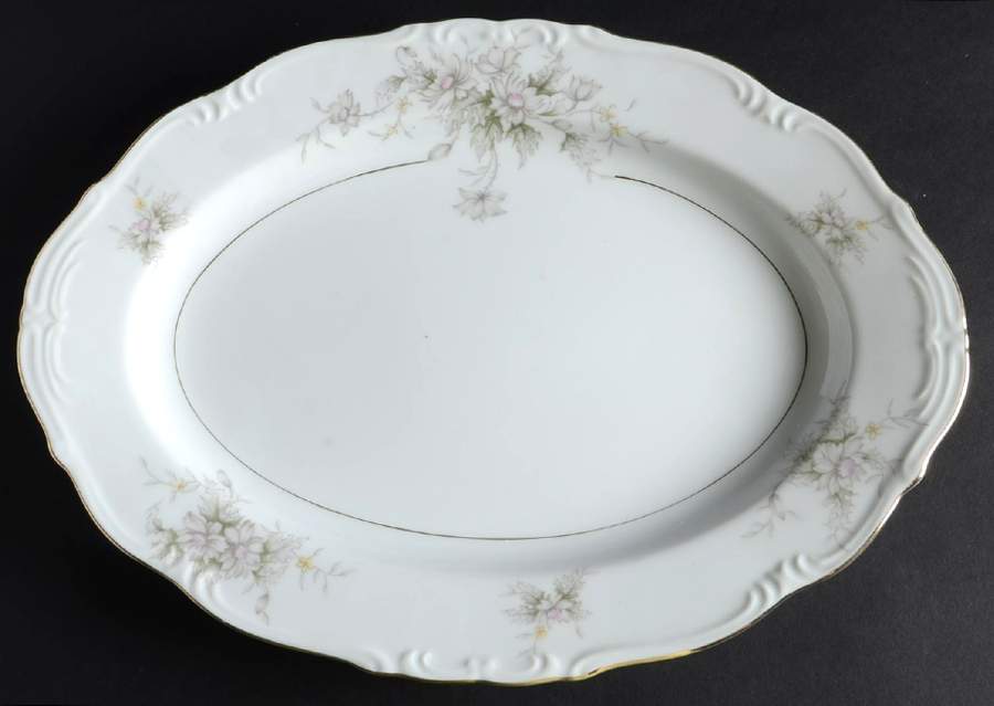 Olivia 12" Oval Serving Platter by Royal M-Mita-1