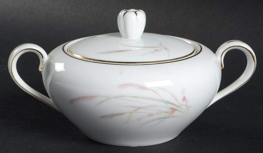 Pampas Sugar Bowl & Lid by Royal M-Mita-1
