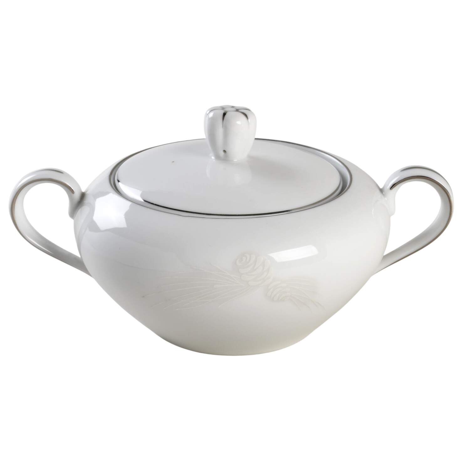 Pine Sugar Bowl & Lid by Royal M-Mita-1