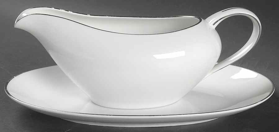 Platinum Knight Gravy Boat & Underplate/Relish by Royal M-Mita-1
