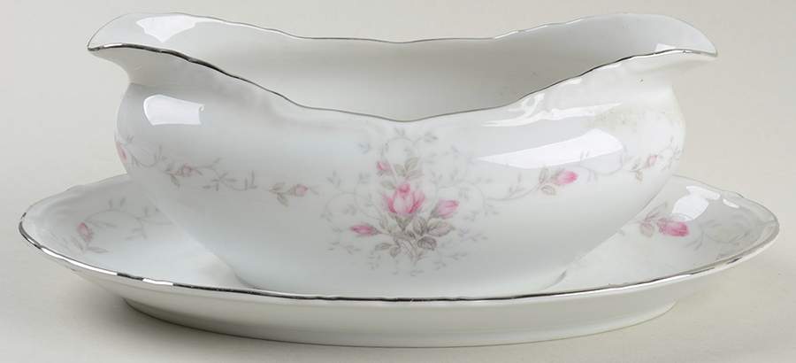Romance Gravy Boat with Attached Underplate by Royal M-Mita-1