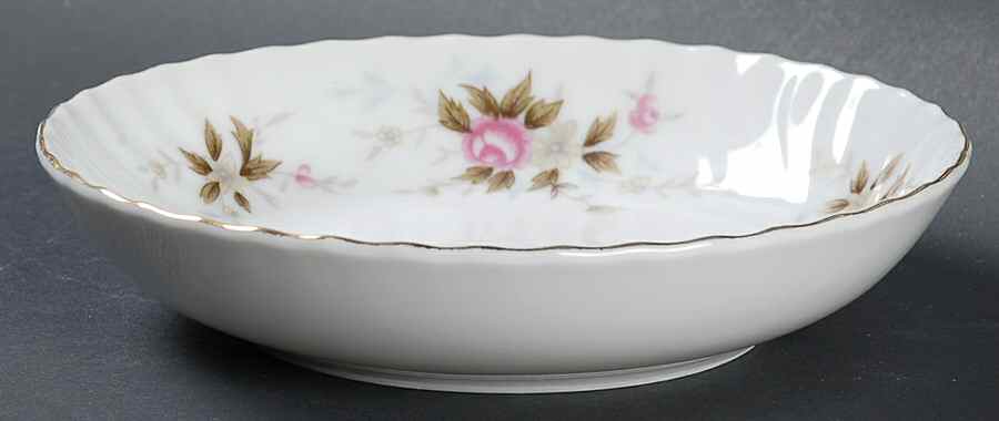 Romance (Floral Rim) Fruit/Dessert (Sauce) Bowl by Royal M-Mita-1
