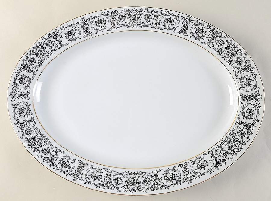 Seville 16" Oval Serving Platter by Royal M-Mita-1