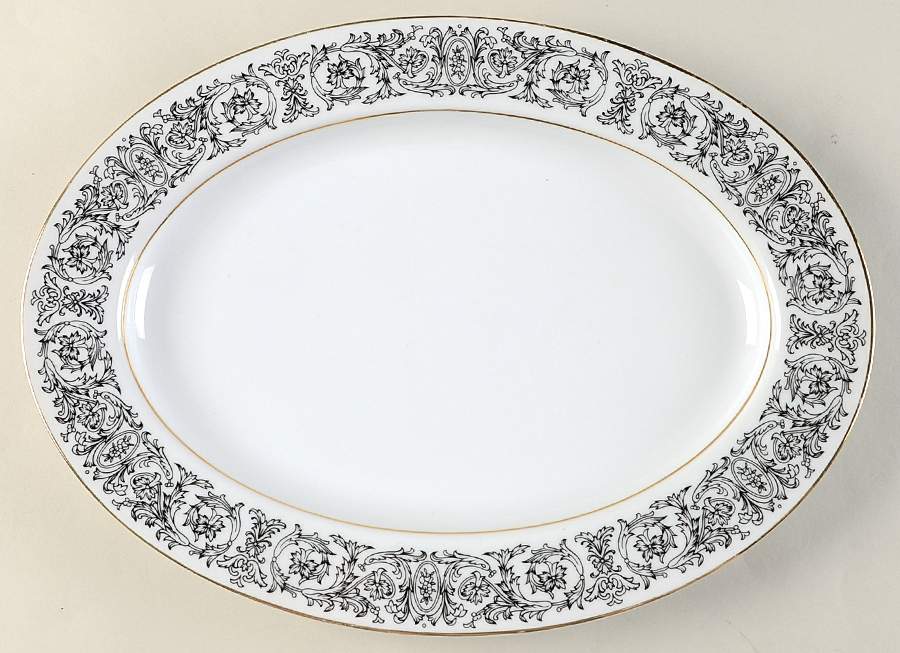 Seville 12" Oval Serving Platter by Royal M-Mita-1
