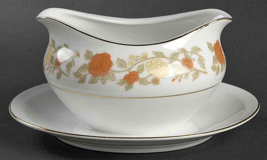 Sheridan Gravy Boat with Attached Underplate by Royal M-Mita-1