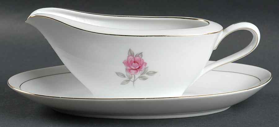 Solitaire Gravy Boat & Underplate by Royal M-Mita-1