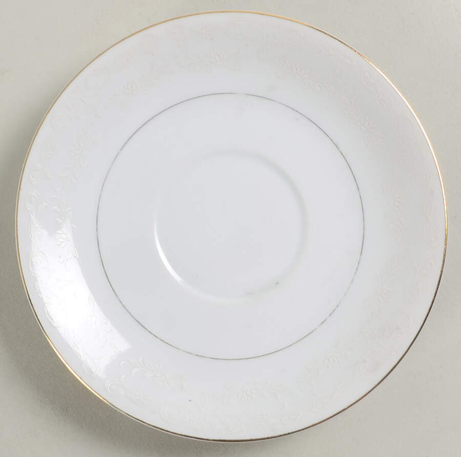 Sovereign (1886, White Flowers) Saucer by Royal M-Mita-1