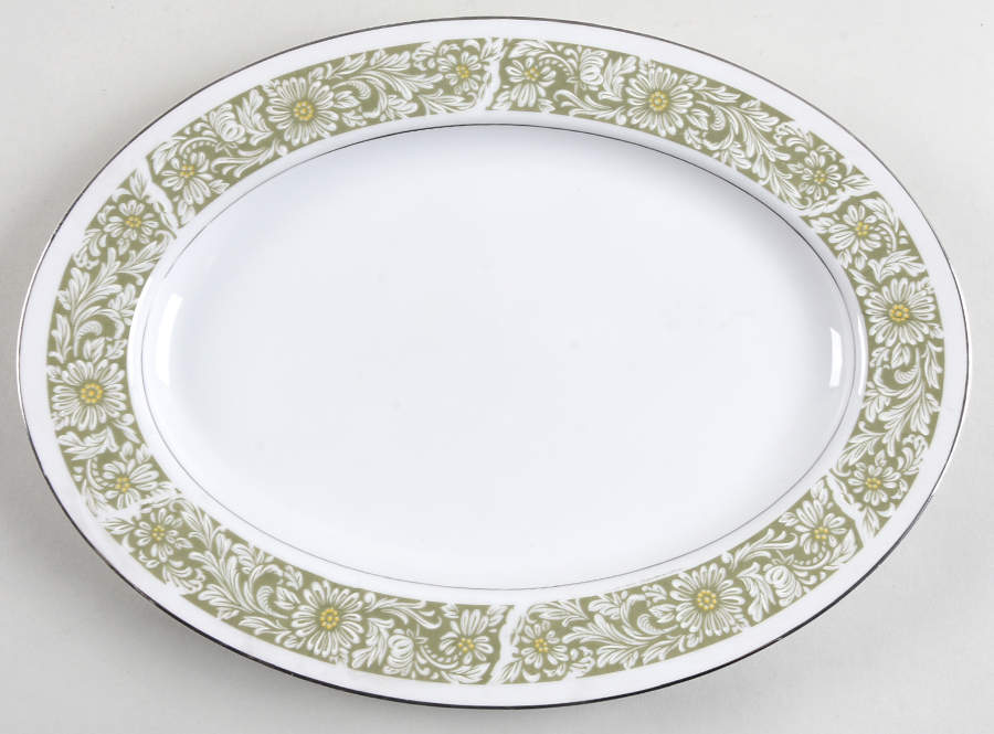 Springtime 12" Oval Serving Platter by Royal M-Mita-1